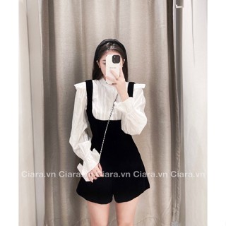 Set yếm kèm áo sơ mi