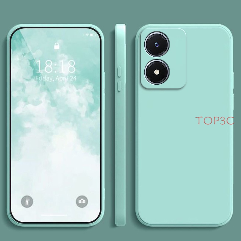 Ốp Điện Thoại Màu Trơn Cho Vivo Y02S Y16 Y22 Y22S Y21S Y21 Y33S T1X Y15S Y01 Y11 Y12 Y17 U10 Y15 Y20 Y20S Y12S YT YT