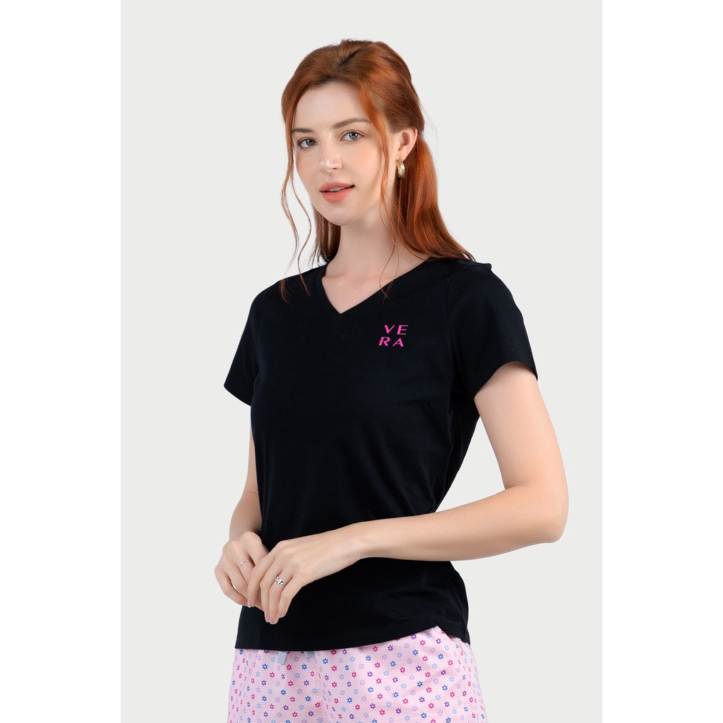 Áo thun tay ngắn cổ tim VERA - 0508