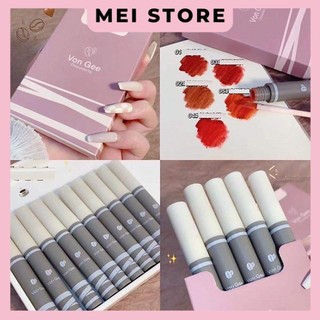 Set 5 cây son kem lì von gee chú mèo 5 màu