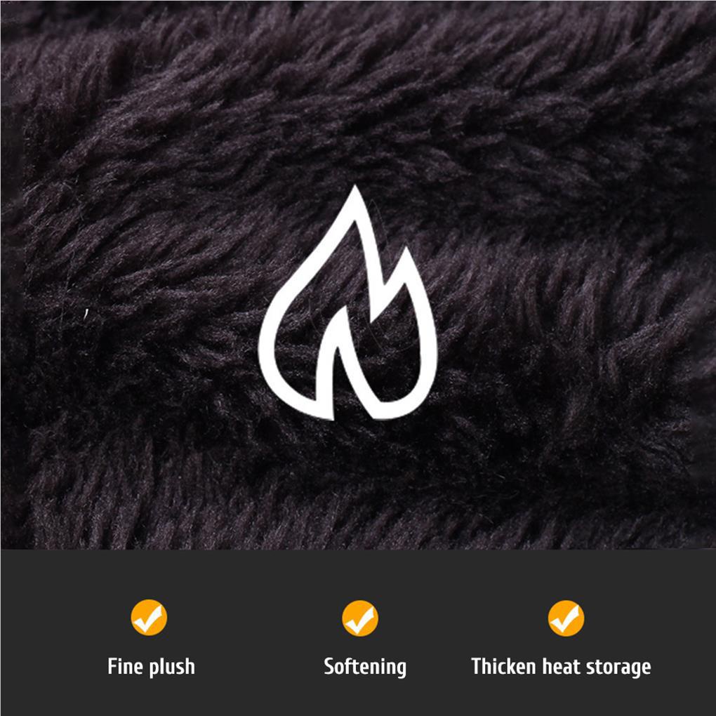 Bộ Khăn Choàng Cổ / Mũ / Găng Tay Giữ Ấm Mùa Đông Bằng Acrylic Dày Mềm Mại