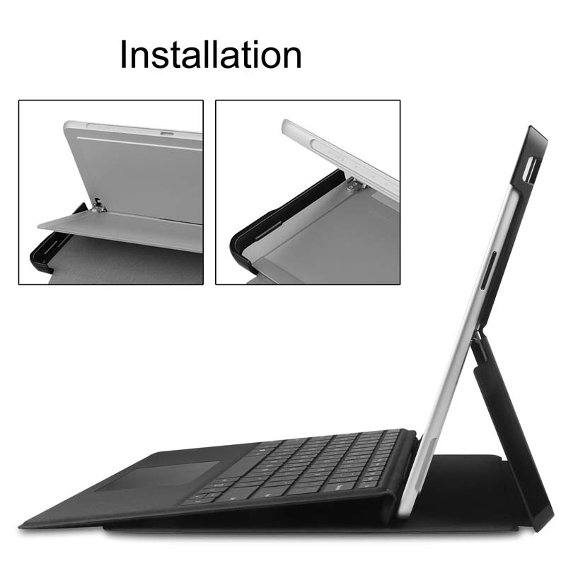 Bao Da PU Máy Tính Bảng Nắp Lật Có Thể Làm Giá Đỡ Cho Microsoft Surface Pro 9 8 flip SurfacePro9 Pro8 Pro9 13 inch