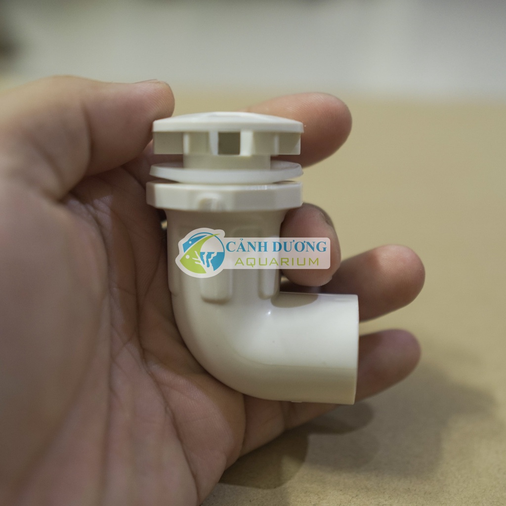 Nấp hút đáy, xả đáy, xả lọc chữ L U-PVC Phi 32-25-20 chuyên dùng cho hồ cá