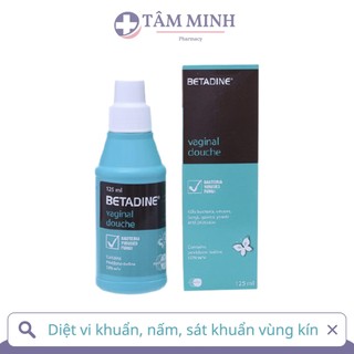 BETADINE DUNG DỊCH RỬA PHỤ KHOA, DUNG DỊCH VỆ SINH PHỤ NỮ BETADIN 125ML