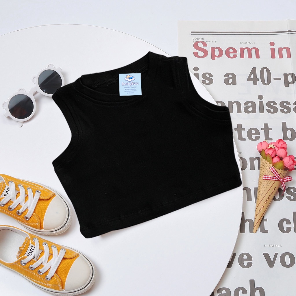 Áo Croptop Sát Nách Bé Gái Dễ Phối Đồ Màu Sắc Đáng Yêu - BabyBoo