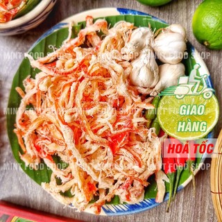 Mực Sợi Hấp Nước Dừa Kèm Tương Ớt - Lon 300gr