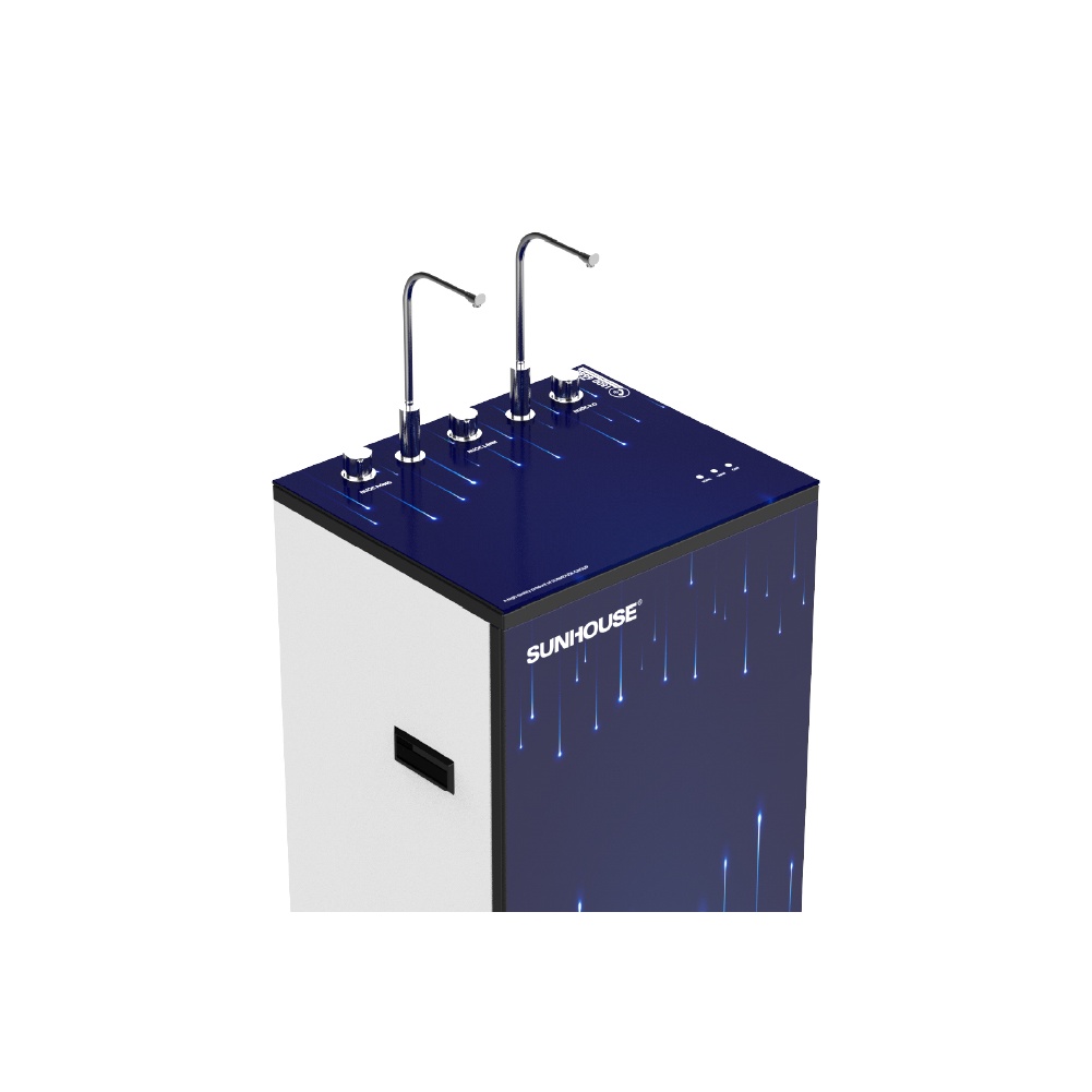 [MIỄN PHÍ VẬN CHUYỂN VÀ LẮP ĐẶT] Máy lọc nước R.O nóng lạnh 10 lõi SUNHOUSE SHA76216CK