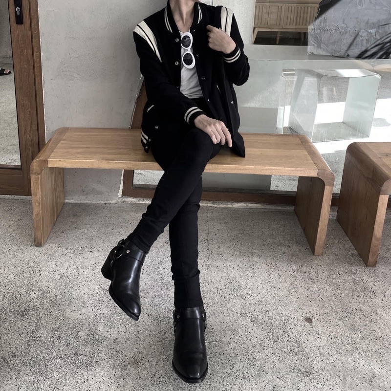 HARNESS BOOTS VER 2 Giày Bốt Nam Da Bò Nhập Khẩu Bangladesh Cao Cấp Gót Gỗ 5cm, Khóa Kéo YKK - TDK Shoemaker