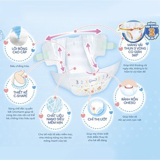 Tã dán sơ sinh Moony (dưới 5kg, 90 miếng)