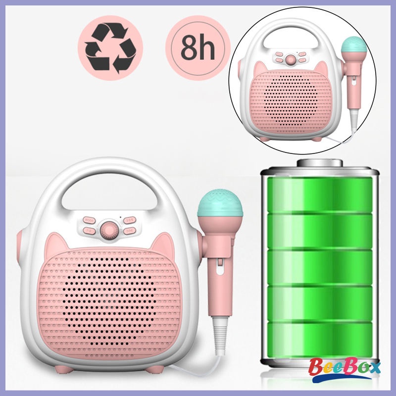 Đồ chơi máy hát karaoke Loa Bluetooth Hát Karaoke Với 1 Micro Di Động Cho Bé Trai Gái