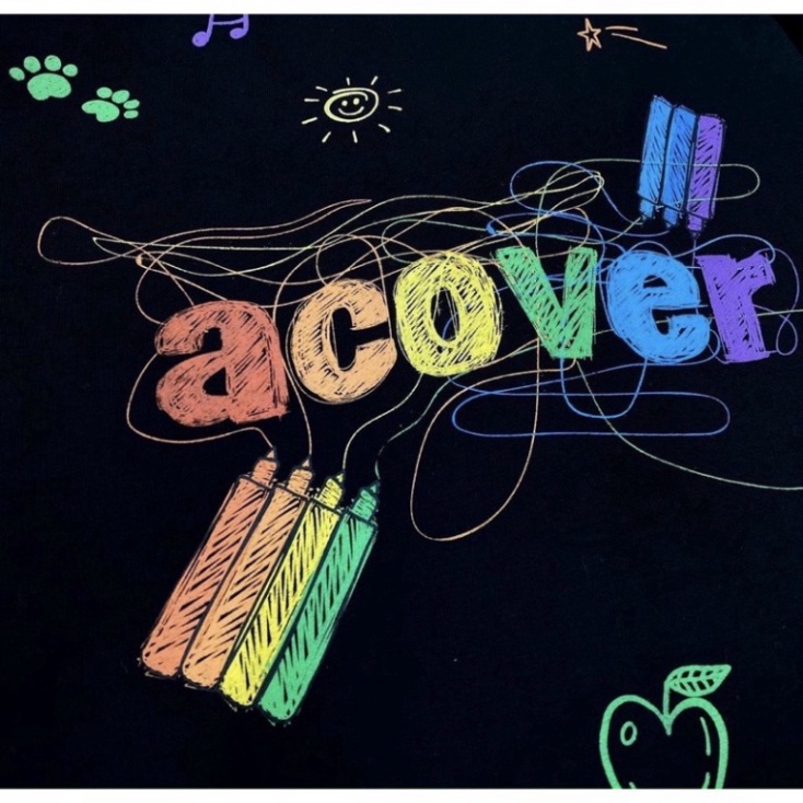 Áo Khoác Cardigan ACOVER Phối Hoạ Tiết Dễ Thương GKT59