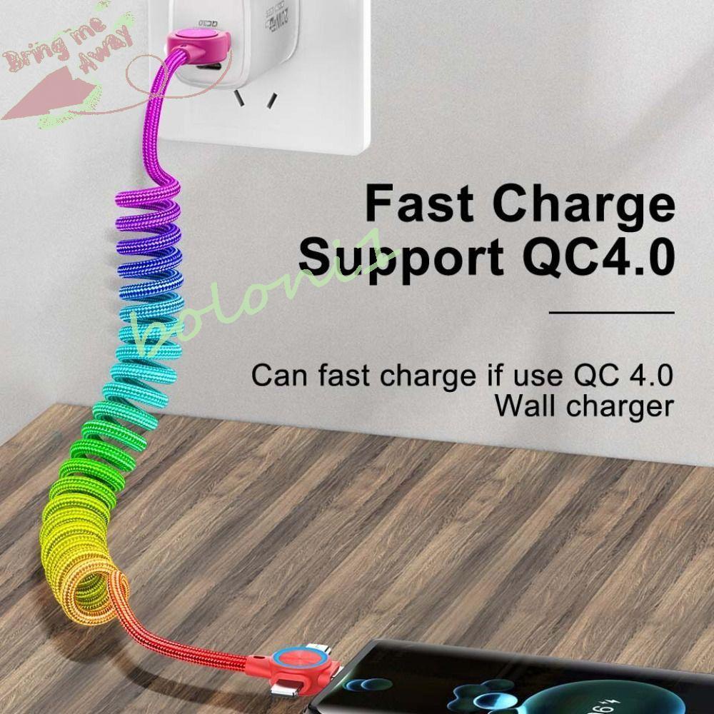 Cáp SạC Nhanh USB LoạI C 3 Trong 1 Chuyên DụNg Cho ĐiệN ThoạI