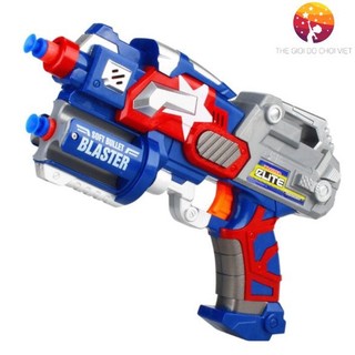 (Tặng 10 que xốp) Đồ Chơi Sung Nerf Cao Cấp Bắn Đan Xốp