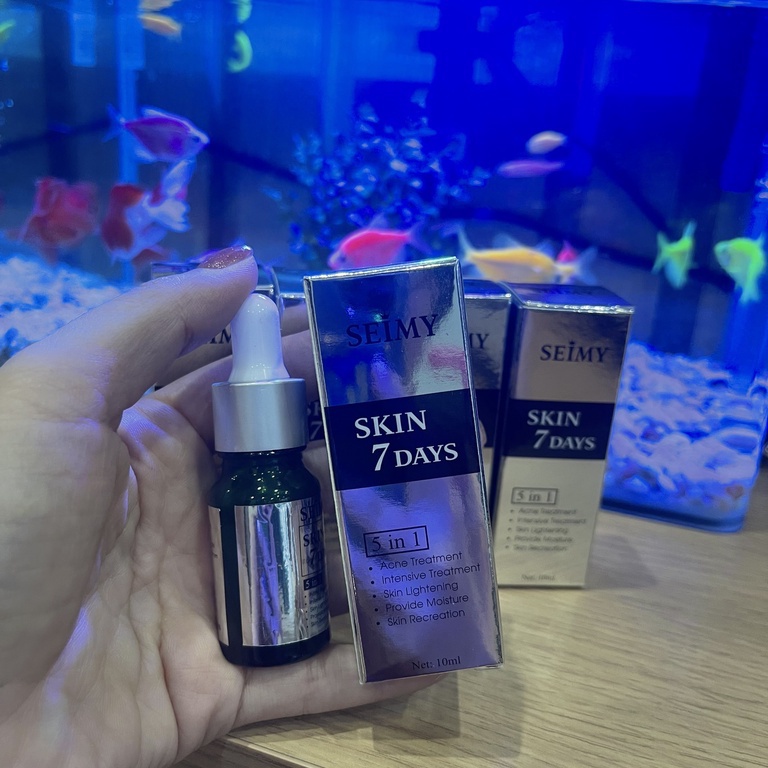 SEIMY SKIN 7 DAYS  . Seimy Skin 7days 5in1 Giảm Mụn Thâm Rỗ Serum 10ml