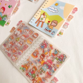 [GIÁ SỈ] Sổ hình dán, sổ sticker 12 tấm cute