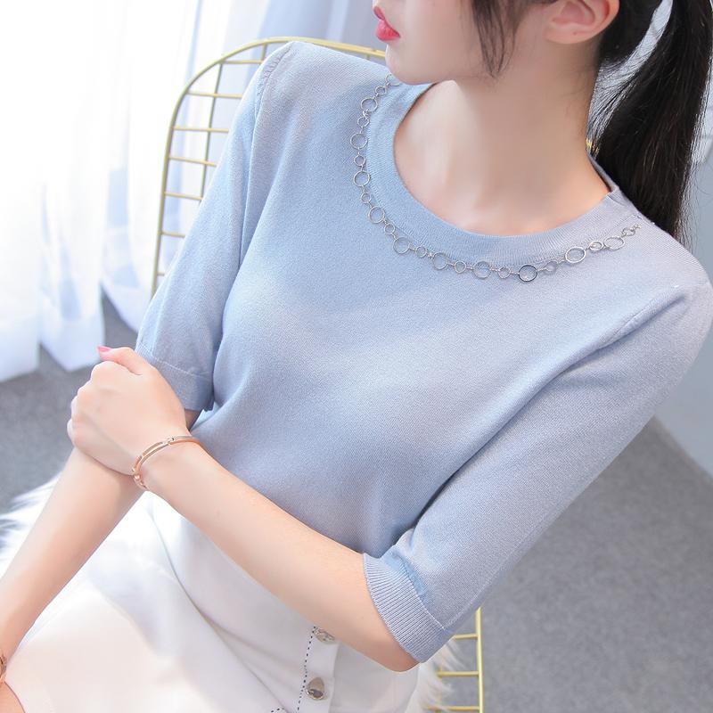 Áo Len Tay Dài Dáng Rộng Phong Cách Hàn Quốc Thời Trang Mùa Thu