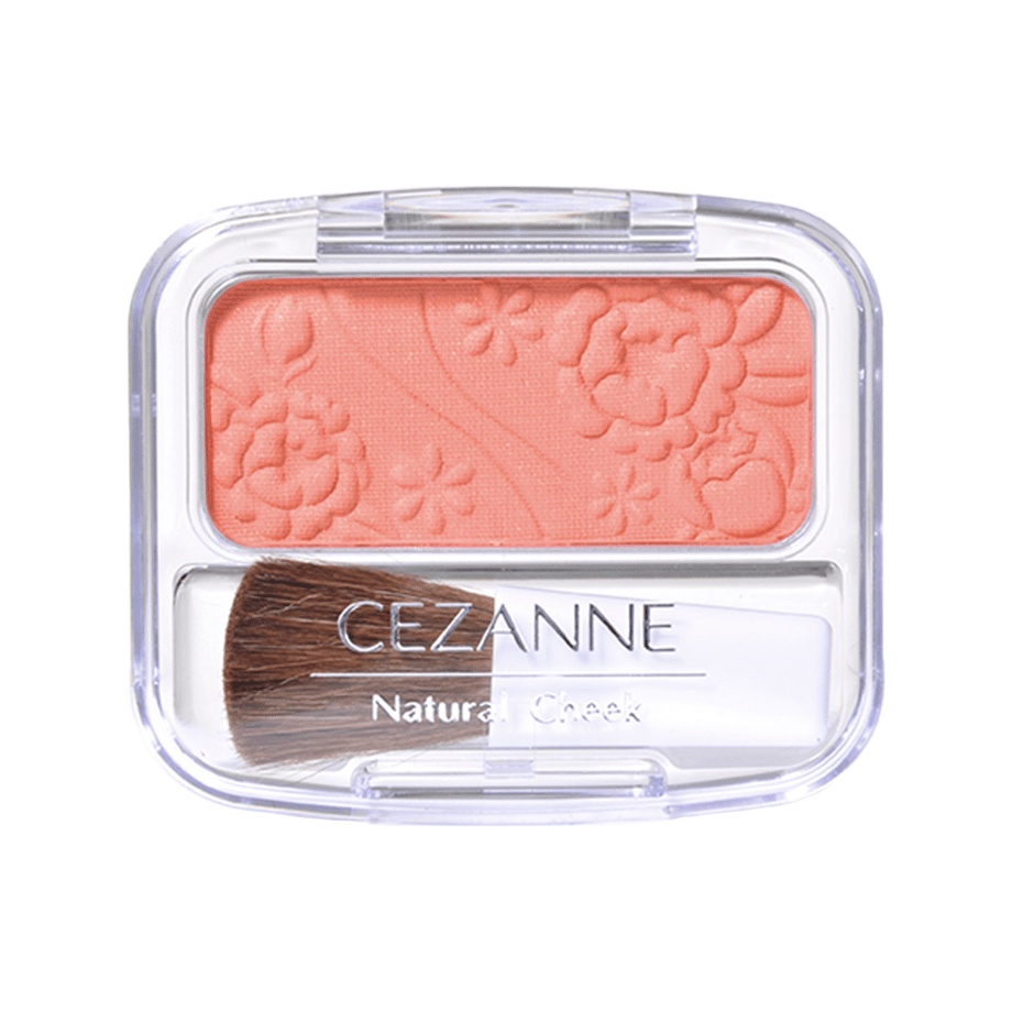 Phấn Má Hồng Cezanne Natural Cheek N Nhật Bản Mềm Mịn Lâu Trôi Màu 10 Cam Nhạt 4g