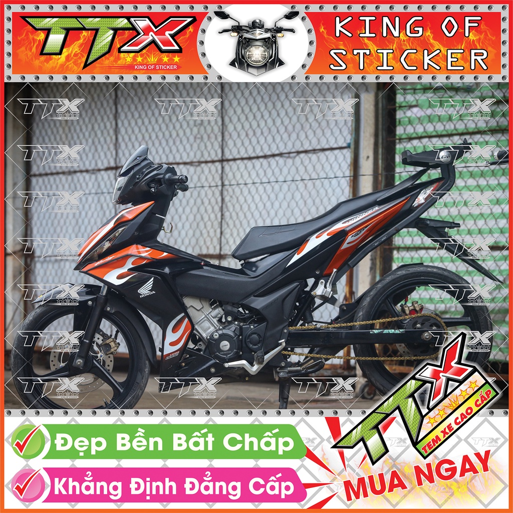 Tem Winner V1 Đen Cam Trắng - Tem Rời Winner V1 Cam Đen Trắng Siêu Đẹp - Mẫu Winner V1 (w001-A1)