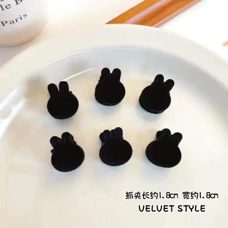 Kẹp Tóc Mini Bằng Da Lộn Thời Trang Thu Đông