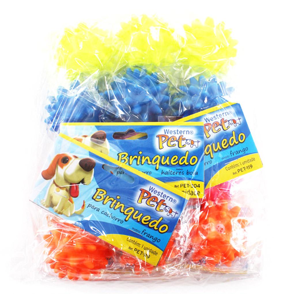 Bóng Đồ Chơi Nhai Gặm Làm Bằng Nhựa PVC Có Gai Màu Sắc Ngẫu Nhiên Cho Thú Cưng