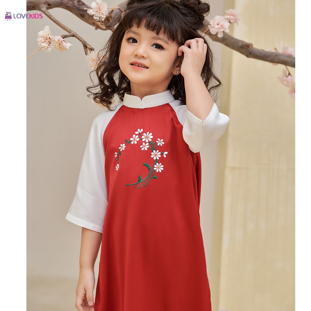 Áo Dài Bé Gái Lovekids, Daisy 02