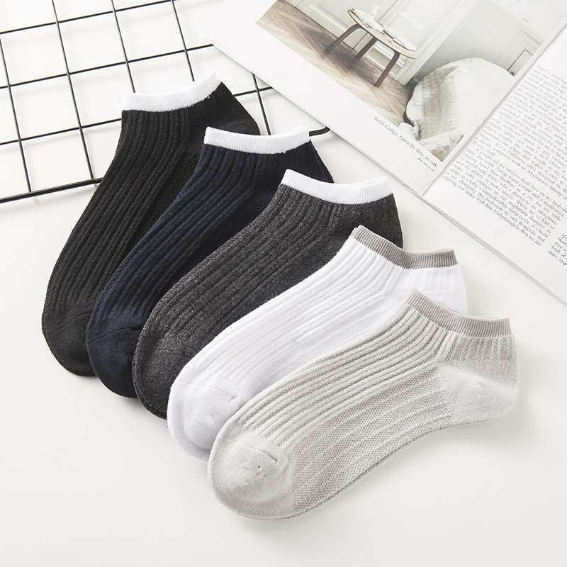 Tất Vớ Cổ Ngắn Nam Nữ, Tất Cổ Ngắn Unisex Phong Cách Hàn Quốc Vải Cotton 88344 Lamon Store