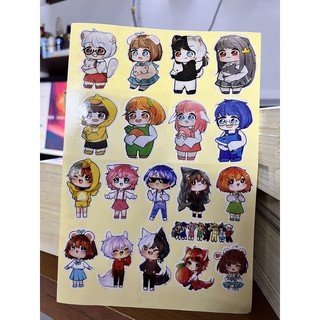 bộ siêu phẩm Sticker Hero Team hơn 80 miếng dán