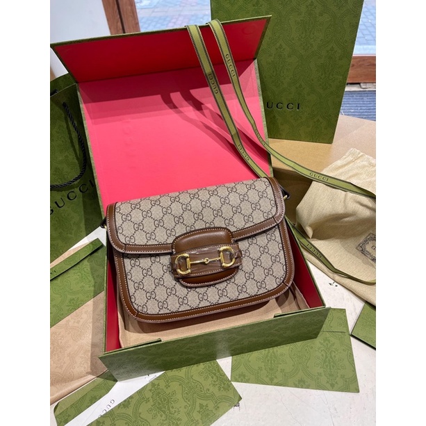 Túi xách nữ Gucci horsebit 1955 bản super lót da lộn fullbox size 22 - 26 cm