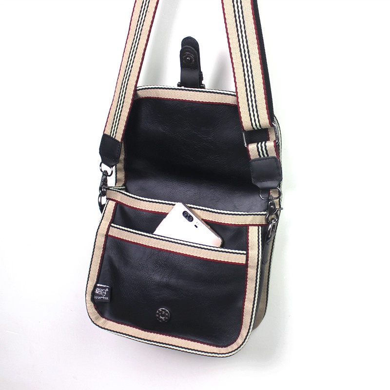 Túi Đeo Chéo Da Bò Phong Cách Retro Thời Trang Cho Nam