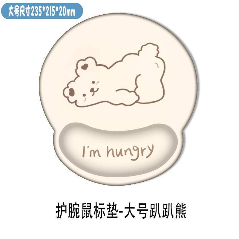 Miếng Lót Chuột Máy Tính Có Đệm Silicone Dày 3D Sáng Tạo