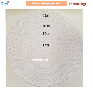 Canvas tròn các size nẹp đáy túi hoặc túi trống