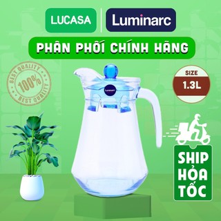 Bình nước thủy tinh luminarc arc blue 1.3l - l0530 | phân phối chính hãng