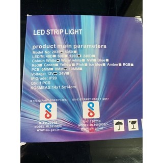 Cuộn 5m Led dây dán 2835 12V 120led (Ánh sáng vàng, trắng, trung tính)