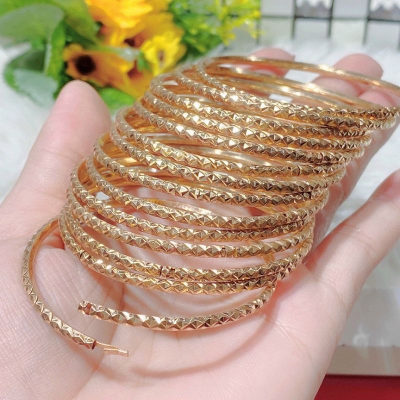 Bộ Ximen Trúc Chạm Khía 07 Chiếc Mạ Vàng 18K Khoá Kim Đeo Đẹp Bền Và Rẻ Lokalo 25.11.22