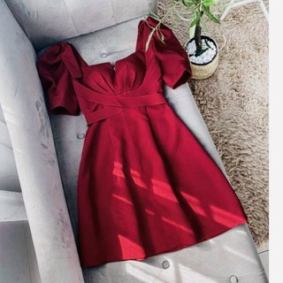 Đầm chéo dây form ngắn 2 màu (kèm hình thật)