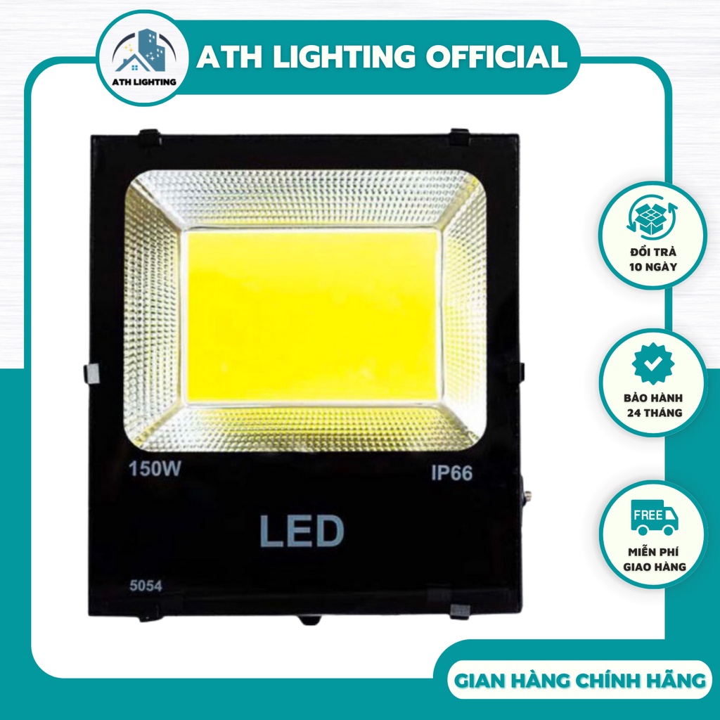 Đèn pha led điện 220v ngoài trời ATH LIGHTING chống nước IP66, loại đèn chiếu sáng biển quảng cáo nhà xưởng, sân bóng