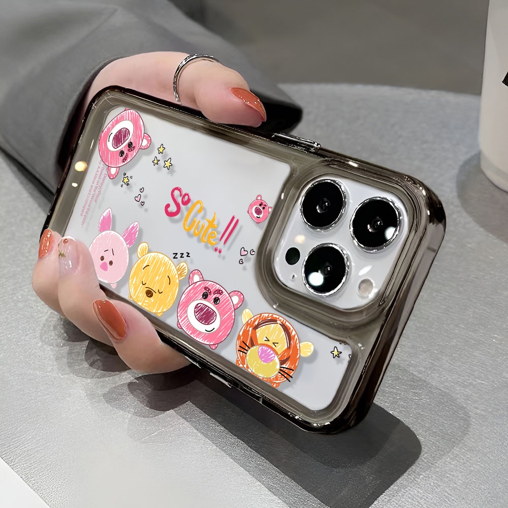 Ốp Điện Thoại Trong Suốt Họa Tiết Hoạt Hình Minnie Mickey Winnie Cho iphone 14 Pro Max 13 11 12 7Plus X XR XS Max 8 7
