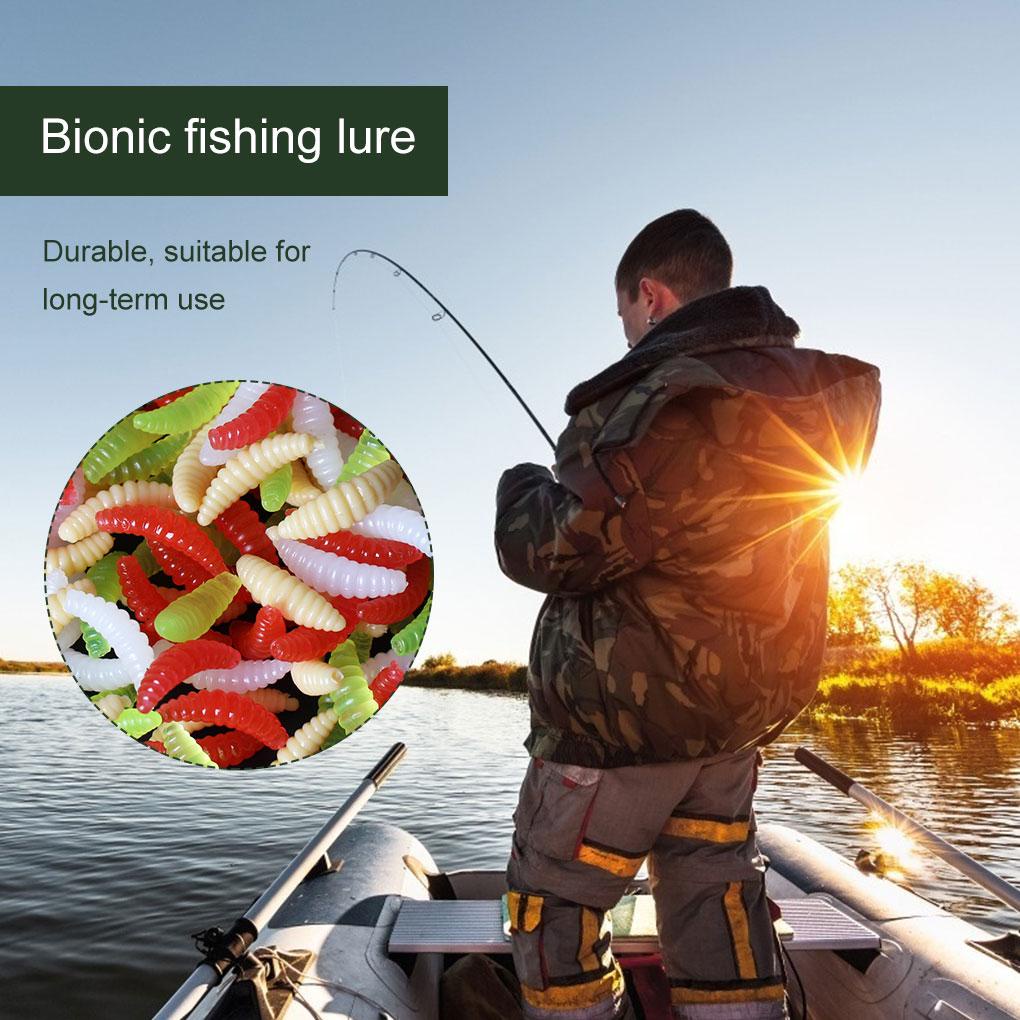 Set 50 Mồi Câu Cá Giả Mềm Phát Sáng Có Thể Tái Sử Dụng