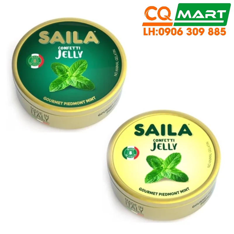 Hộp Kẹo Ngậm Nhân Thạch Vị Bạc Hà Saila 75g