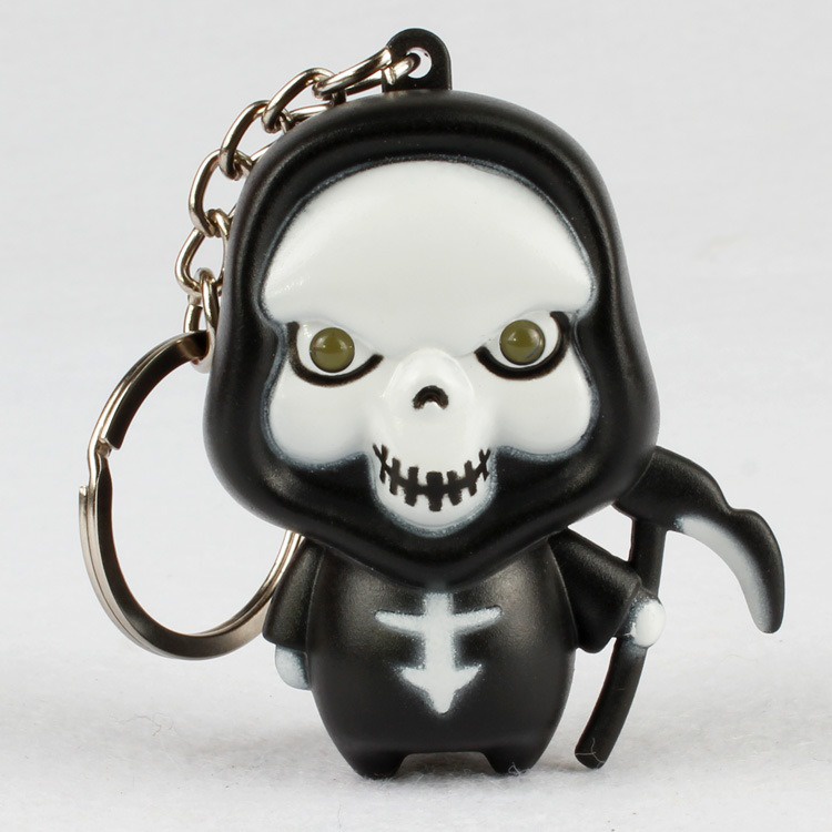 Móc khóa Ma-Móc khóa thần chết phát sáng đèn Led có âm thanh