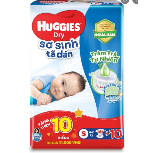 Cộng miếng - Tã/Bỉm Huggies quần/dán đủ size NB74/S88/M74/L68/XL62/XXL56 bao bì mới