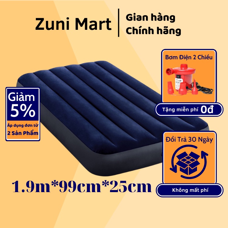 Đệm Hơi Nệm Hơi Đơn cao cấp 99x191x25cm hàng chính hãng BH 12 Tháng