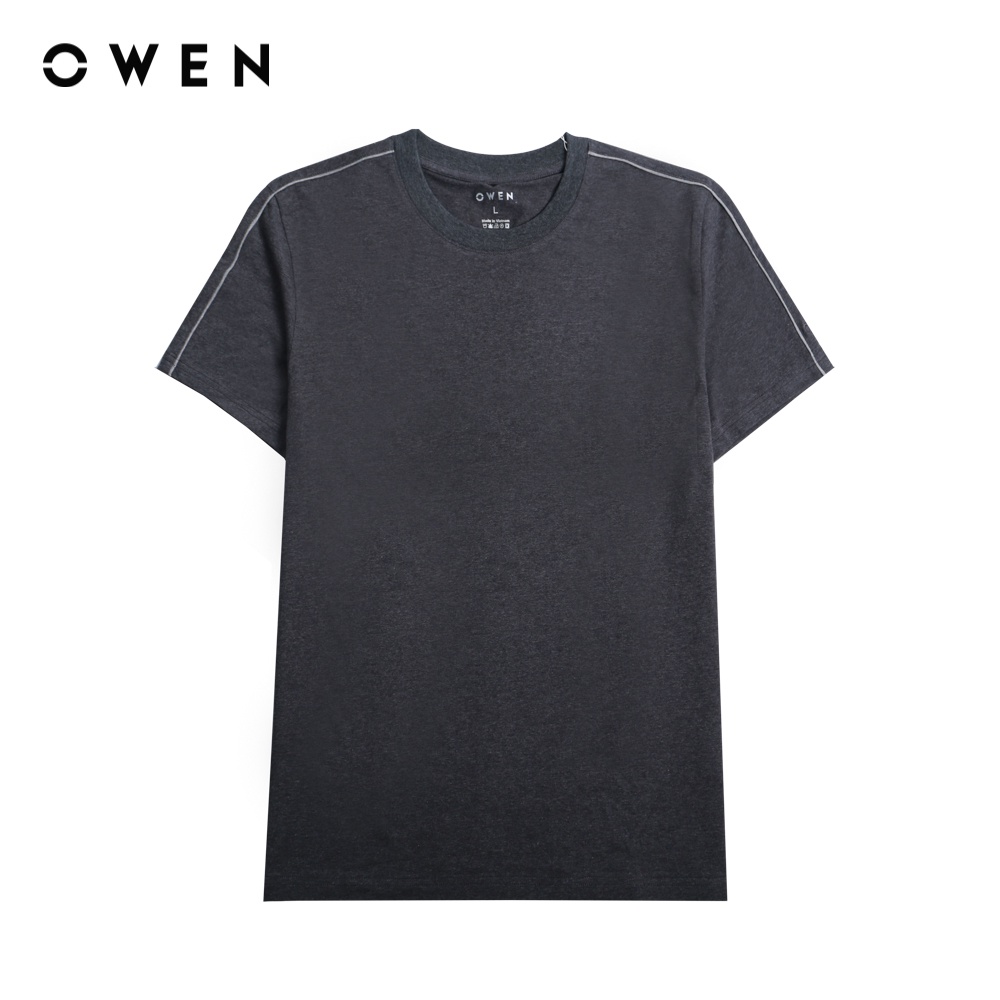 OWEN - Áo Tshirt ngắn tay Body Fit Đen - TSN221563