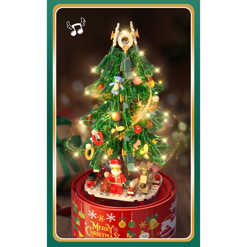 Hộp Nhạc Cây Thông Phun Tuyết