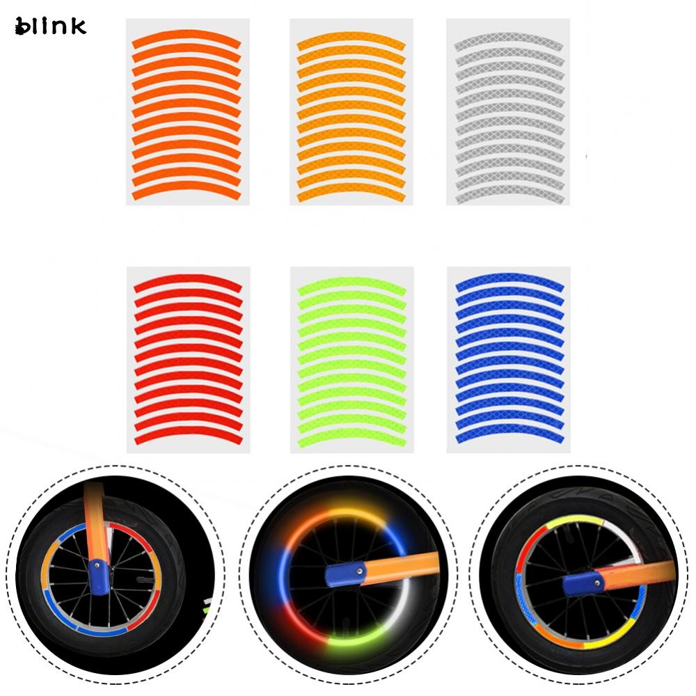 Set 132 Miếng Dán Phản Quang Trang Trí Vành Bánh Xe 8MM