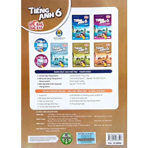 Tiếng Anh lớp 6 Bài Tập - Tập 2