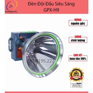 Đèn đội đầu gpx-h9 mẫu mới, công suất 200w