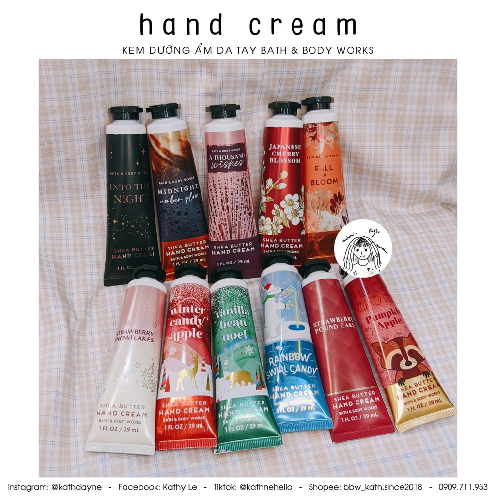 👌 HAND CREAM 👏  Bath & Body Works chính hãng USA
