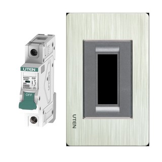 Mặt viền aptomat đơn tép Uten - Mặt viền đơn chữ nhật aptomat tép