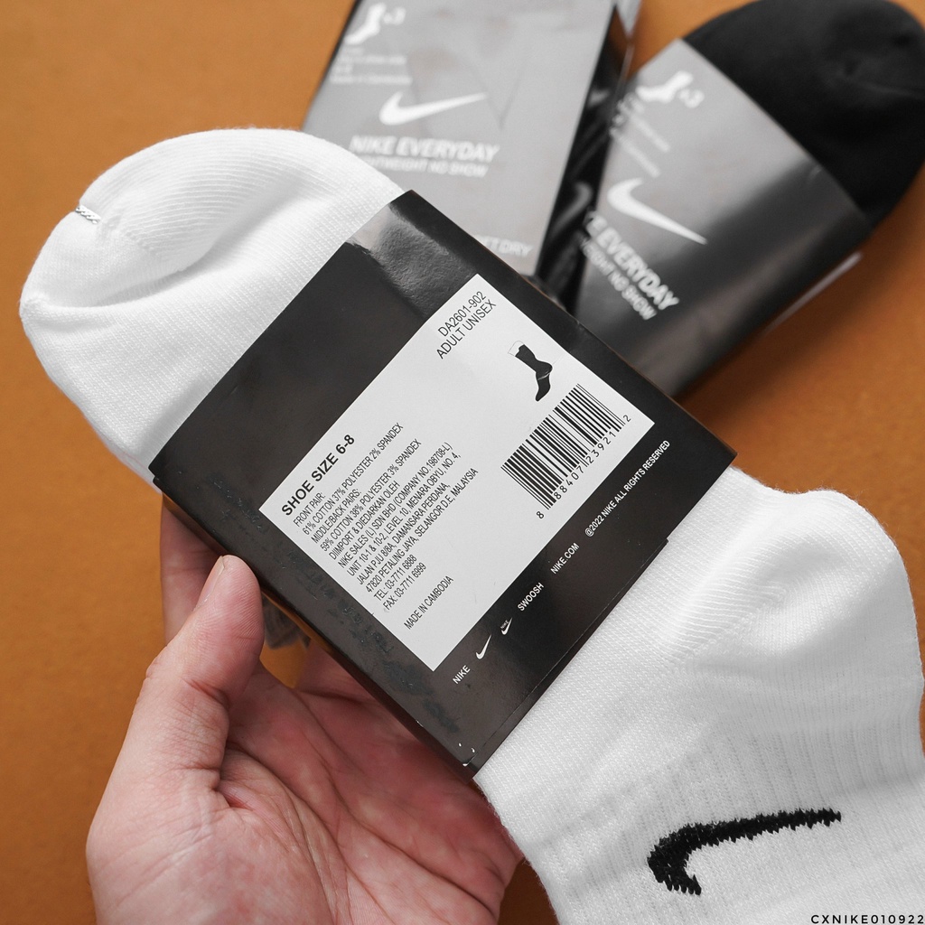 [ CAO CẤP ] Full Set 3 đôi vớ/tất thể thao cổ trung dệt kim dày dặn, thông thoáng 10922